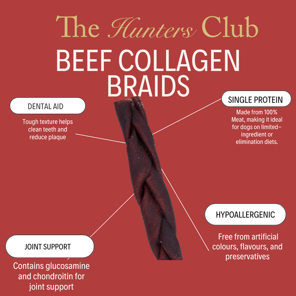 The Hunters Club Beef Collagen Braids