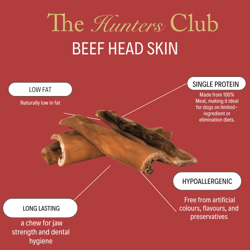 The Hunters Club Beef Head Skin 200g