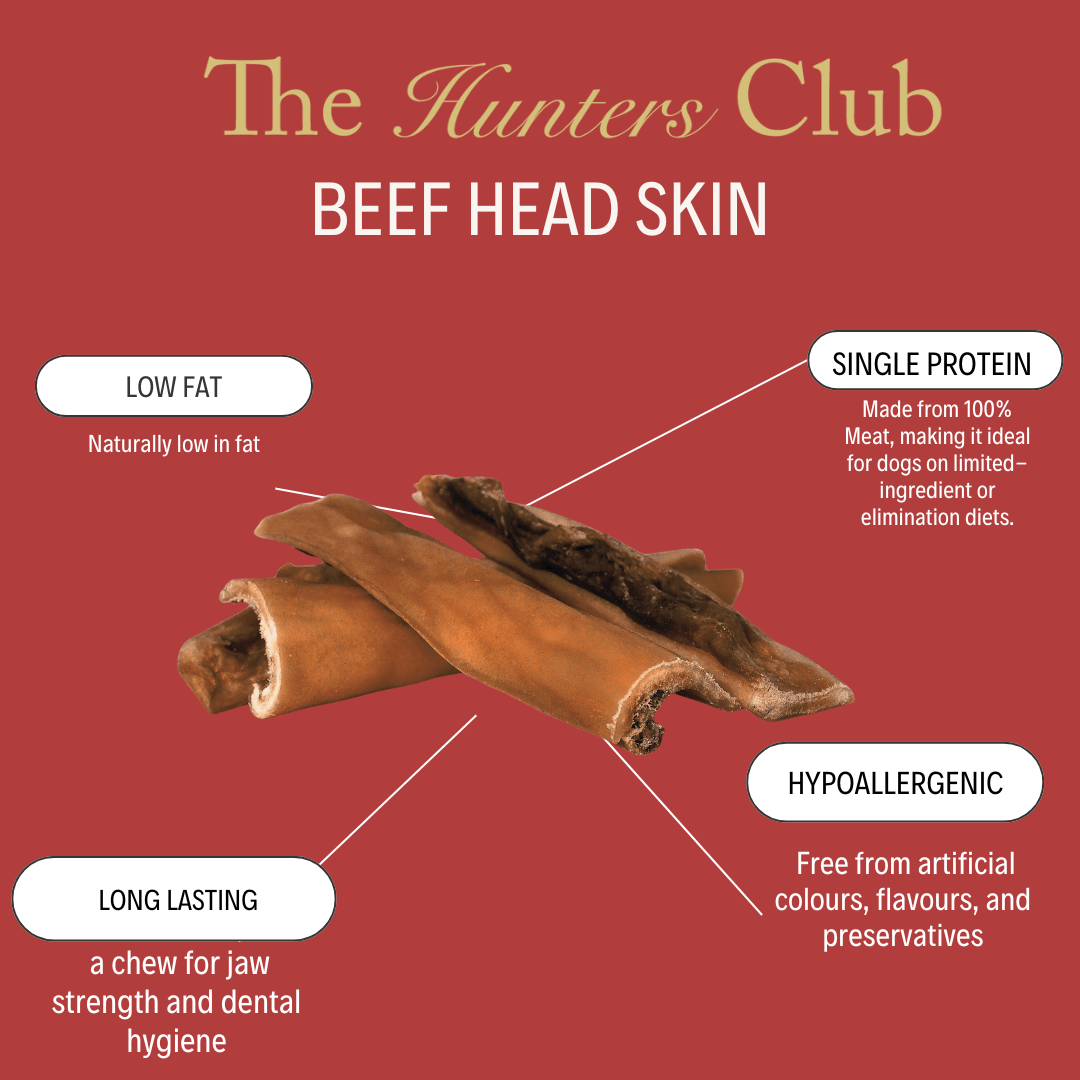 The Hunters Club Beef Head Skin 200g