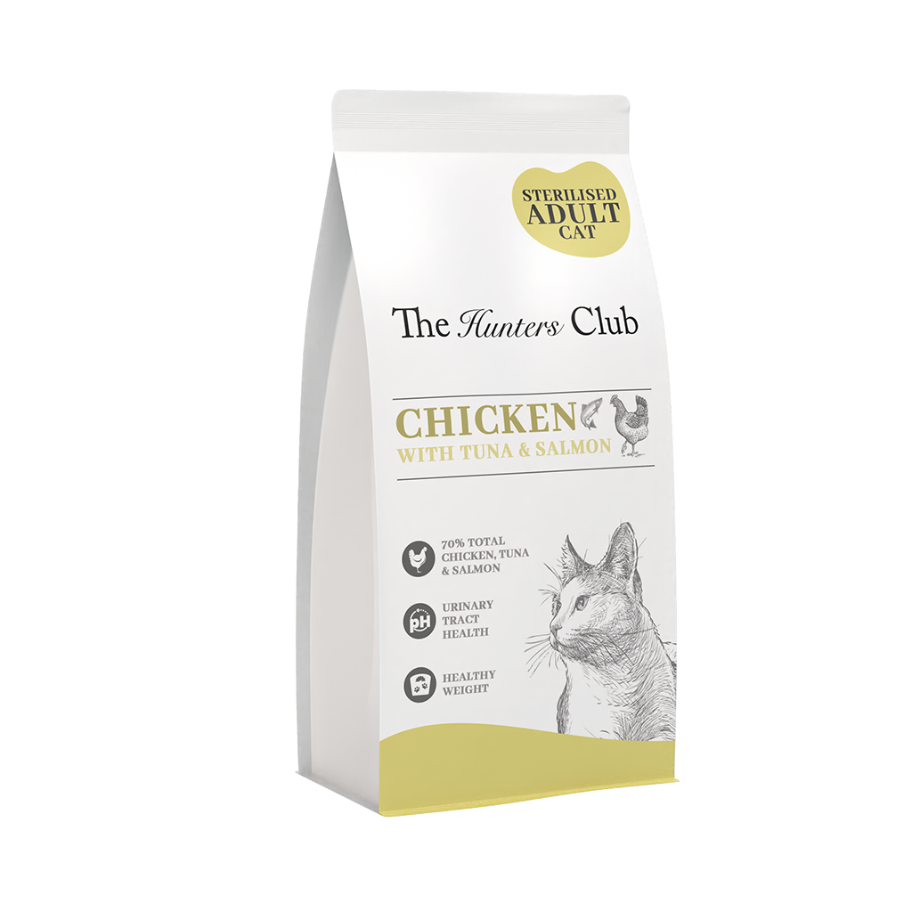 The Hunters Club Connoisseur Cat - Sterilised Adult Cat - Chicken with Tuna & Salmon