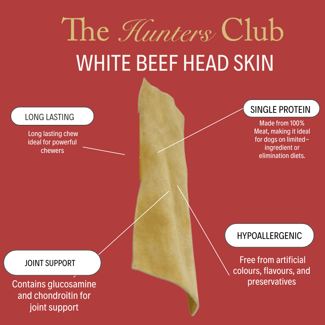 The Hunters Club White Beef Head Skin 200g